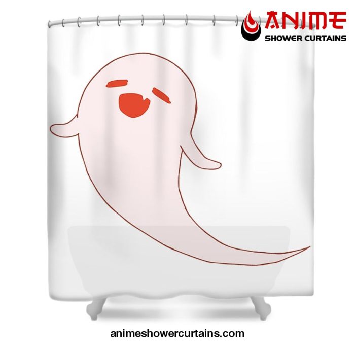 Hu Tao Ghost Shower Curtain W59 X H71 / White