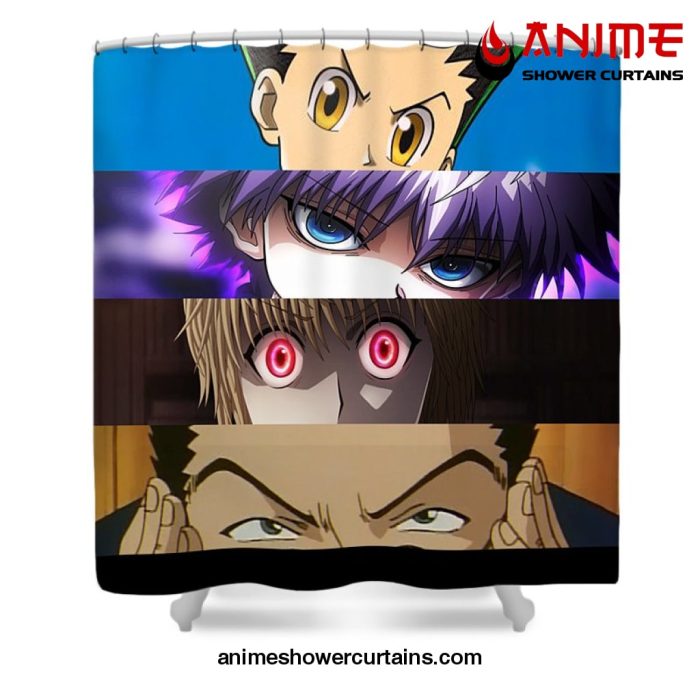 Hunter × Characters Eyes Shower Curtain W59 X H71 / Black