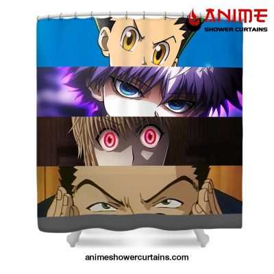 Hunter × Characters Eyes Shower Curtain W59 X H71 / Gray