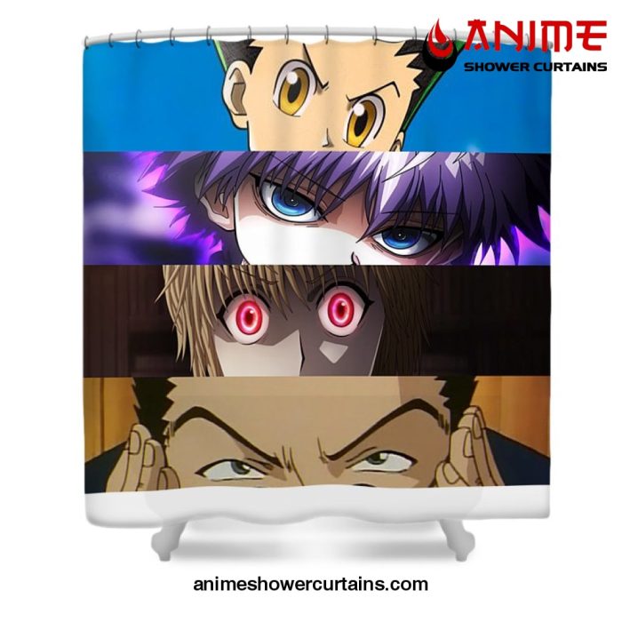 Hunter × Characters Eyes Shower Curtain W59 X H71 / White