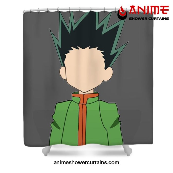 Hunter × Gon Freecss Sticker Shower Curtain W59 X H71 / Gray