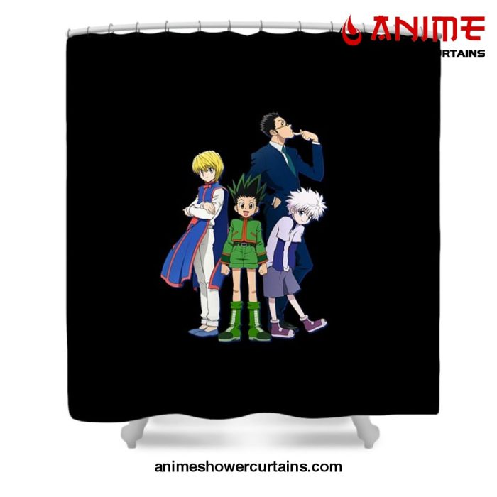 Hunter × Main Characters Shower Curtain W59 X H71 / Black