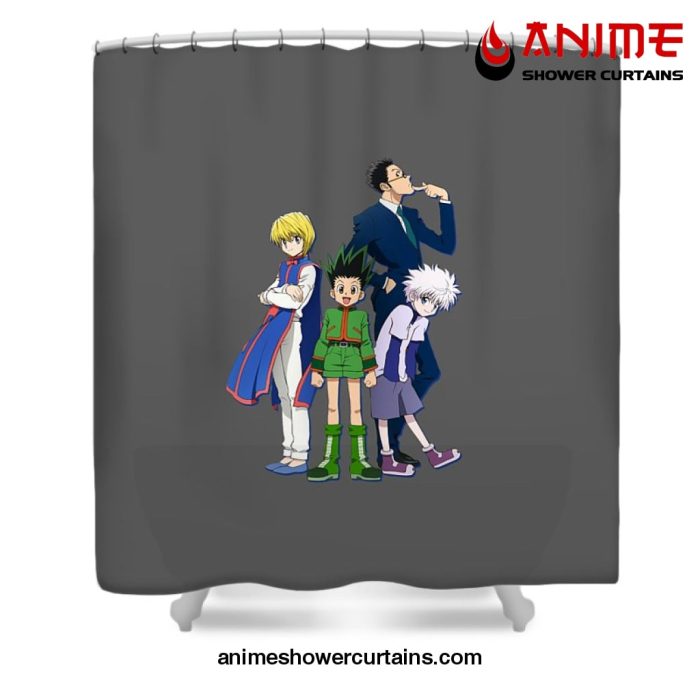 Hunter × Main Characters Shower Curtain W59 X H71 / Gray