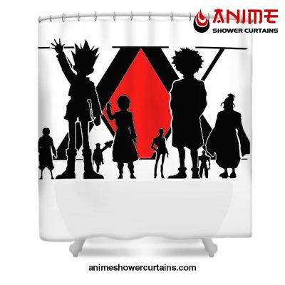 Hunter × Retro Classic Art Shower Curtain W59 X H71 / White