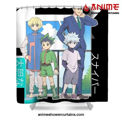 Hunter X Characters Shower Curtain W59 X H71 / Black