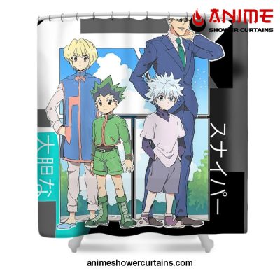 Hunter X Characters Shower Curtain W59 X H71 / Gray