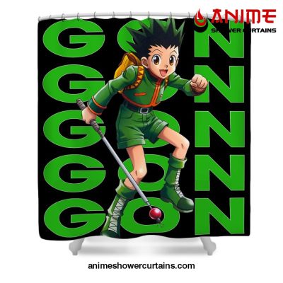 Hunter X Retro Gon Freecess Shower Curtain W59 X H71 / Black