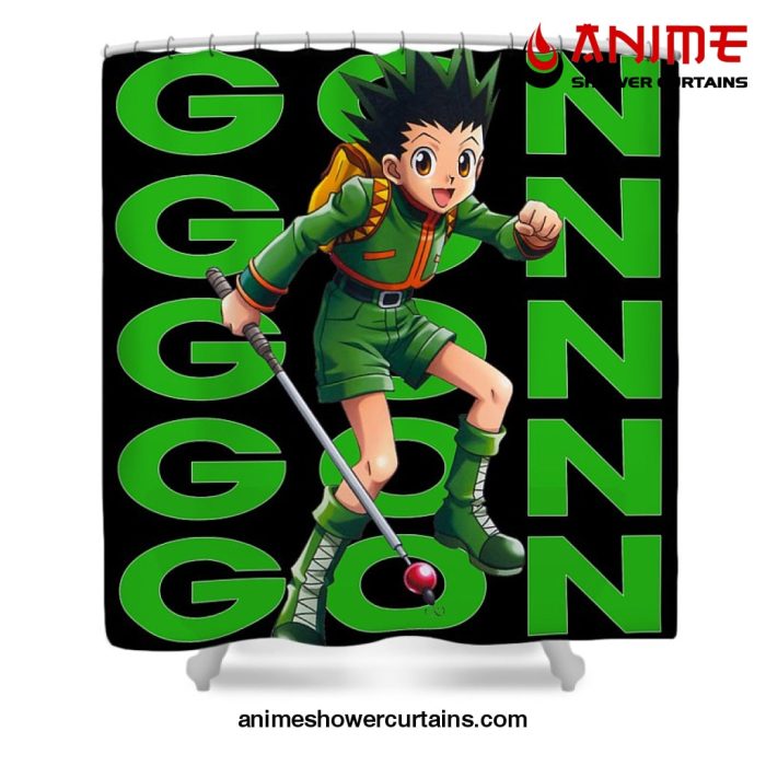 Hunter X Retro Gon Freecess Shower Curtain W59 X H71 / Black