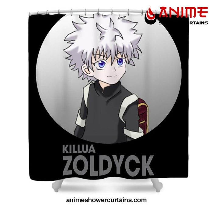 Hxh Killua Zoldyck Art Shower Curtain W59 X H71 / Black