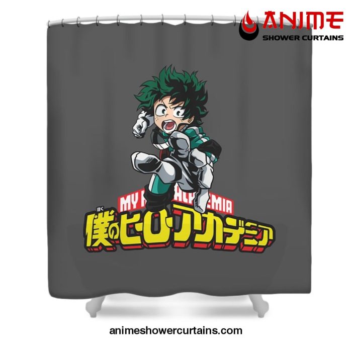 Izuki Fan Art Shower Curtain W59 X H71 / Gray