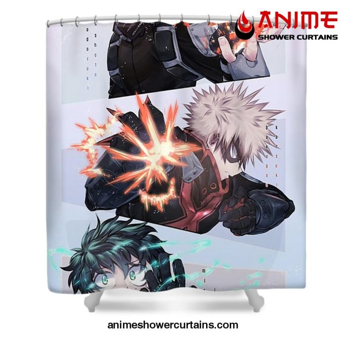 Izuku Midoriya And Katsuki Bakugou Shower Curtain