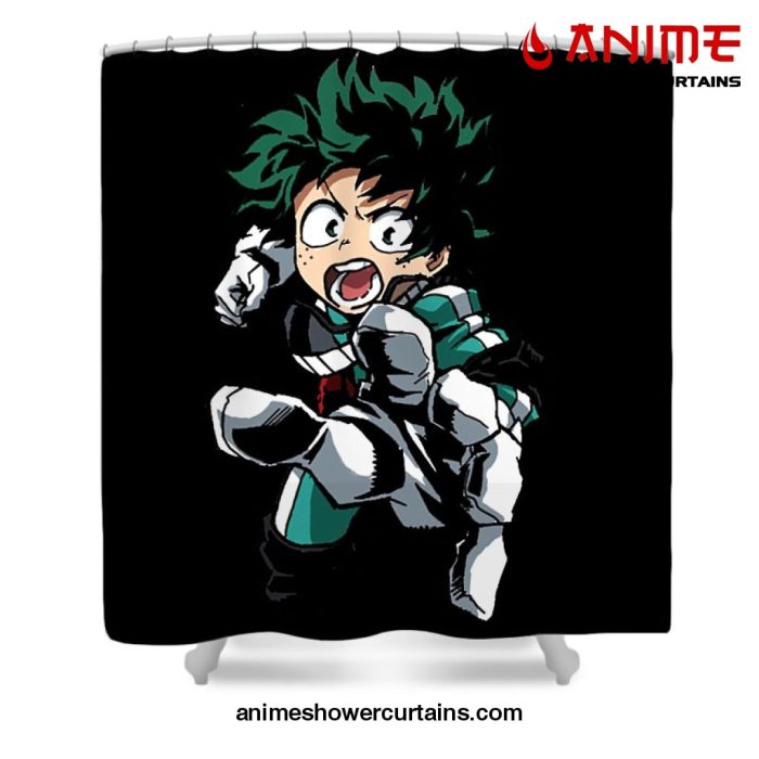 Izuku Midoriya Shower Curtain W59 X H71 / Black