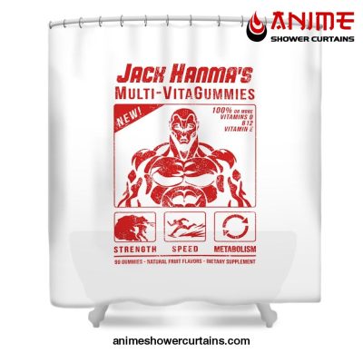 Jack Hanma Shower Curtain W59 X H71 / White