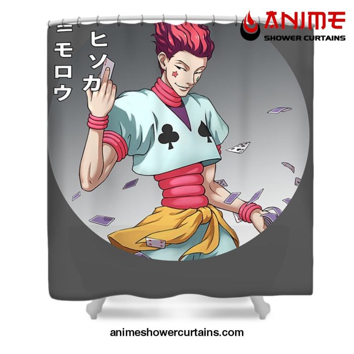 Japanese Art Hisoka Shower Curtain W59 X H71 / Gray