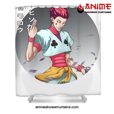 Japanese Art Hisoka Shower Curtain W59 X H71 / White