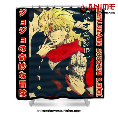 Jjba Dio Brando Shower Curtain W59 X H71 / Black