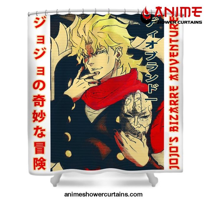 Jjba Dio Brando Shower Curtain W59 X H71 / White