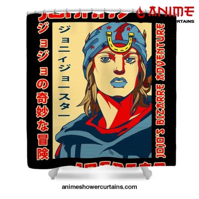 Jjba Johnny Joestar Shower Curtain W59 X H71 / Black