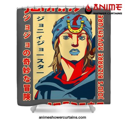 Jjba Johnny Joestar Shower Curtain W59 X H71 / Gray