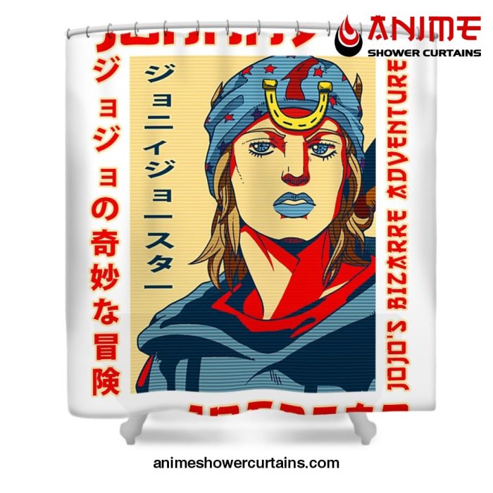 Jjba Johnny Joestar Shower Curtain W59 X H71 / White