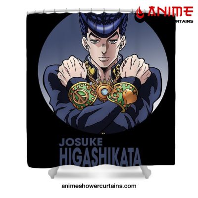 Jjba Josuke Higashikata Shower Curtain W59 X H71 / Black