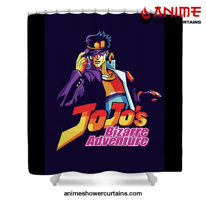 Jjba Jotaro Kujo Shower Curtain W59 X H71 / Black