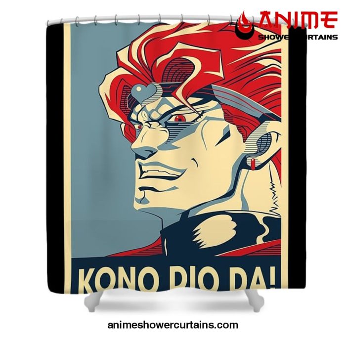 Jjba Kono Dio Da Shower Curtain W59 X H71 / Black