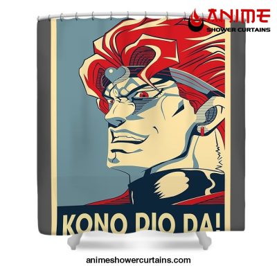 Jjba Kono Dio Da Shower Curtain W59 X H71 / Gray