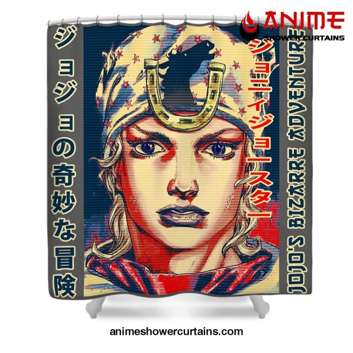 Jjba Retro Johnny Joestar Shower Curtain W59 X H71 / Gray