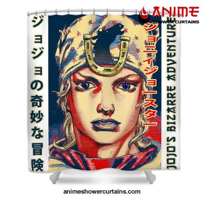 Jjba Retro Johnny Joestar Shower Curtain W59 X H71 / White