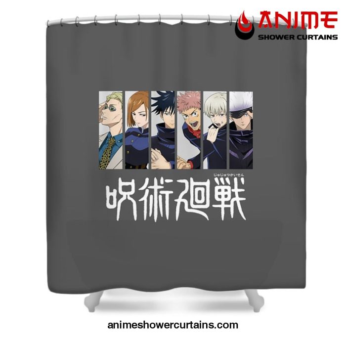 Jjks Manga Shower Curtain W59 X H71 / Gray