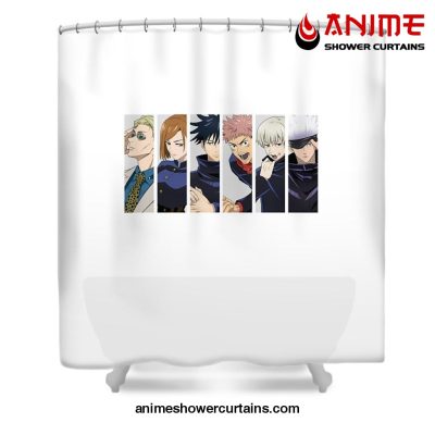 Jjks Manga Shower Curtain W59 X H71 / White