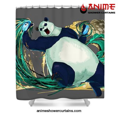 Jjks Panda Shower Curtain W59 X H71 / Gray