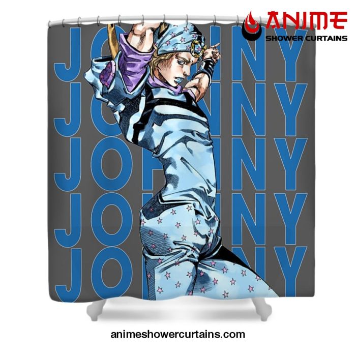 Johnny Joestar Retro Shower Curtain W59 X H71 / Gray