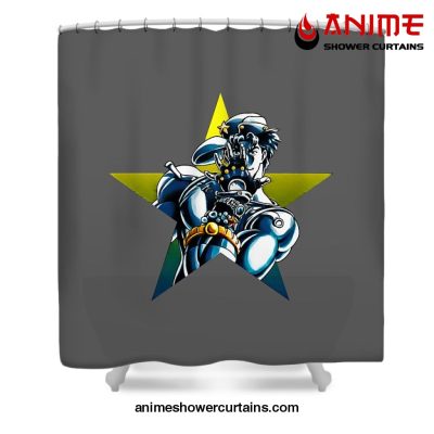 Jojo Bizarre Joseph Joestar Shower Curtain W59 X H71 / Gray