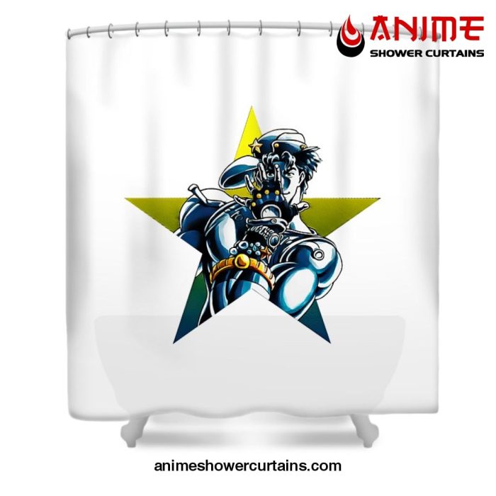 Jojo Bizarre Joseph Joestar Shower Curtain W59 X H71 / White