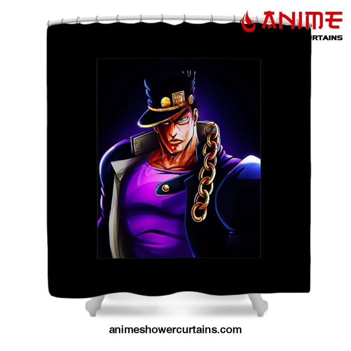 Jojo Bizarre Jotaro Kujo Shower Curtain W59 X H71 / Black