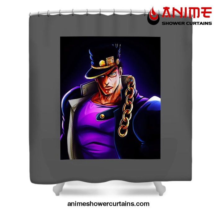 Jojo Bizarre Jotaro Kujo Shower Curtain W59 X H71 / Gray