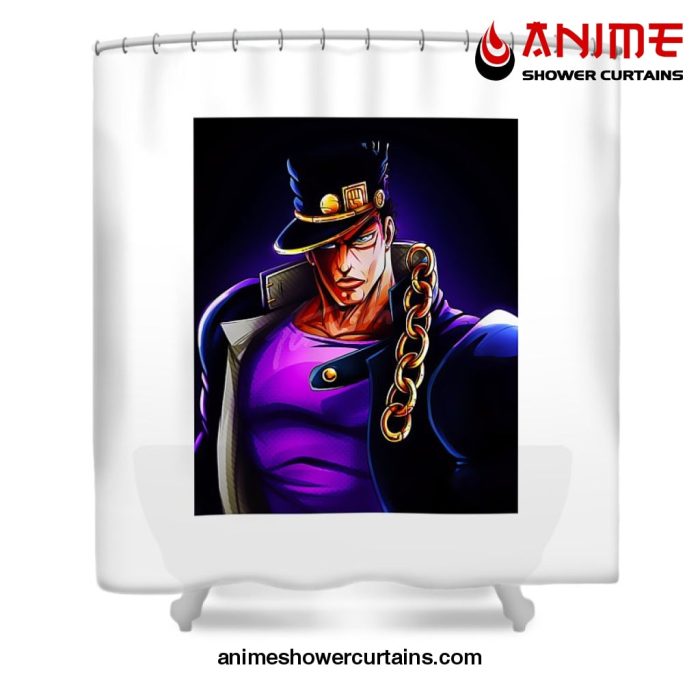 Jojo Bizarre Jotaro Kujo Shower Curtain W59 X H71 / White