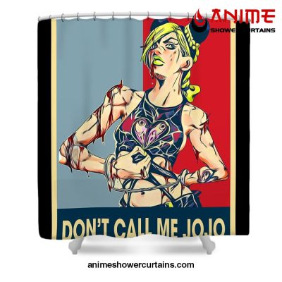 Jolyne Cujoh Dont Call Me Jojo Shower Curtain W59 X H71 / Black