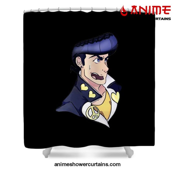 Josuke Higashikata Fanart Shower Curtain W59 X H71 / Black