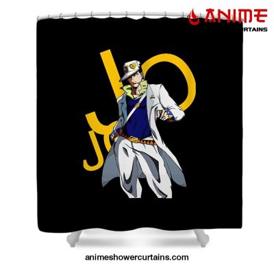 Jotaro Kujo Bizarre Shower Curtain W59 X H71 / Black