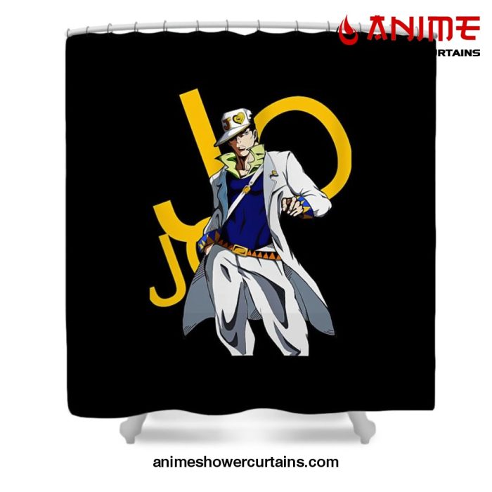 Jotaro Kujo Bizarre Shower Curtain W59 X H71 / Black