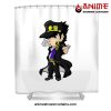 Jotaro Kujo Chibi Shower Curtain W59 X H71 / White