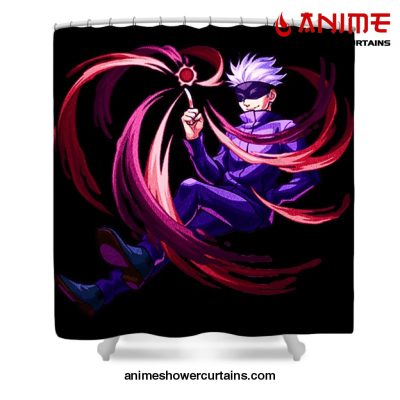 Jujutsu High Satoru Gojo Shower Curtain W59 X H71 / Black