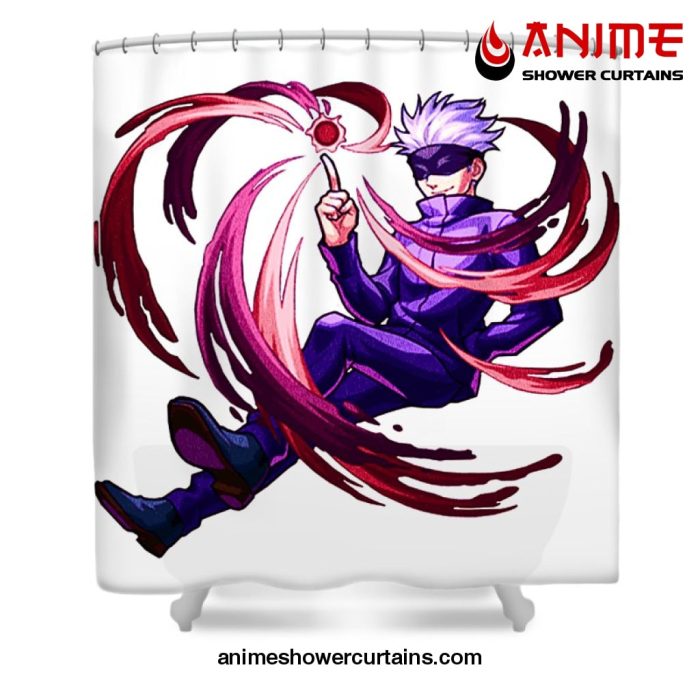 Jujutsu High Satoru Gojo Shower Curtain W59 X H71 / White