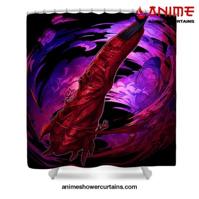 Jujutsu Kaisen Finger Shower Curtain W59 X H71 / Black