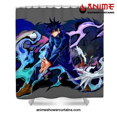 Jujutsu Kaisen - Fushiguro Megumi Shower Curtain W59 X H71 / Gray