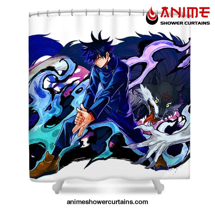 Jujutsu Kaisen - Fushiguro Megumi Shower Curtain W59 X H71 / White