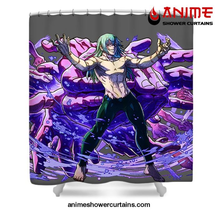 Jujutsu Kaisen Mahito Shower Curtain W59 X H71 / Gray